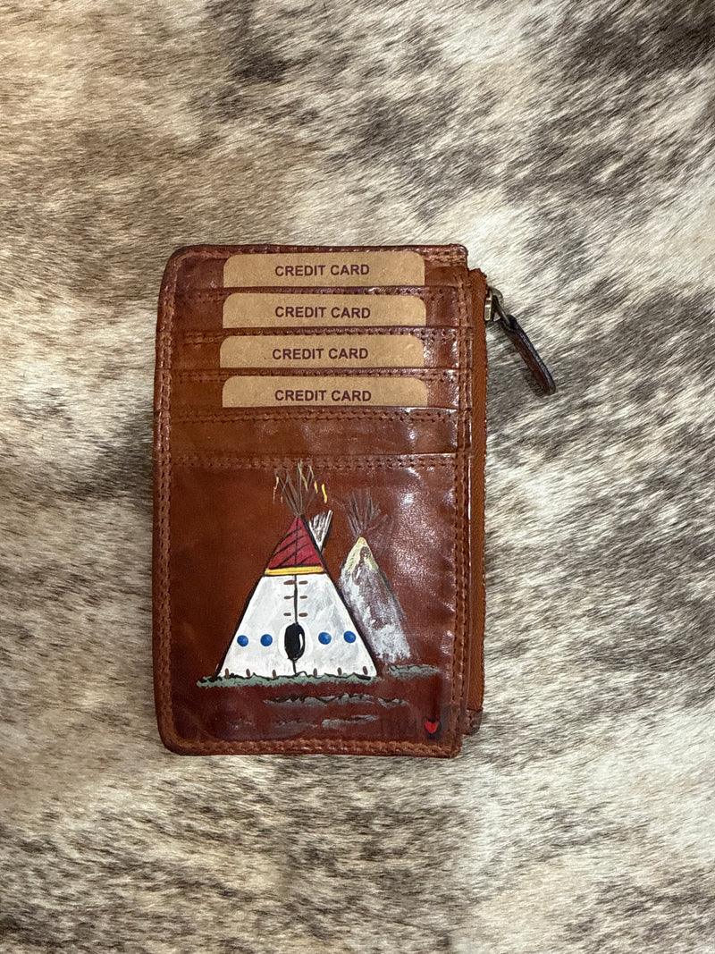 Hand Painted Card Wallets