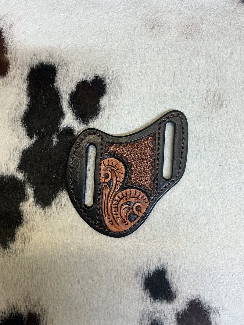 Pocket Knife Cross Draw Floral Sheath
