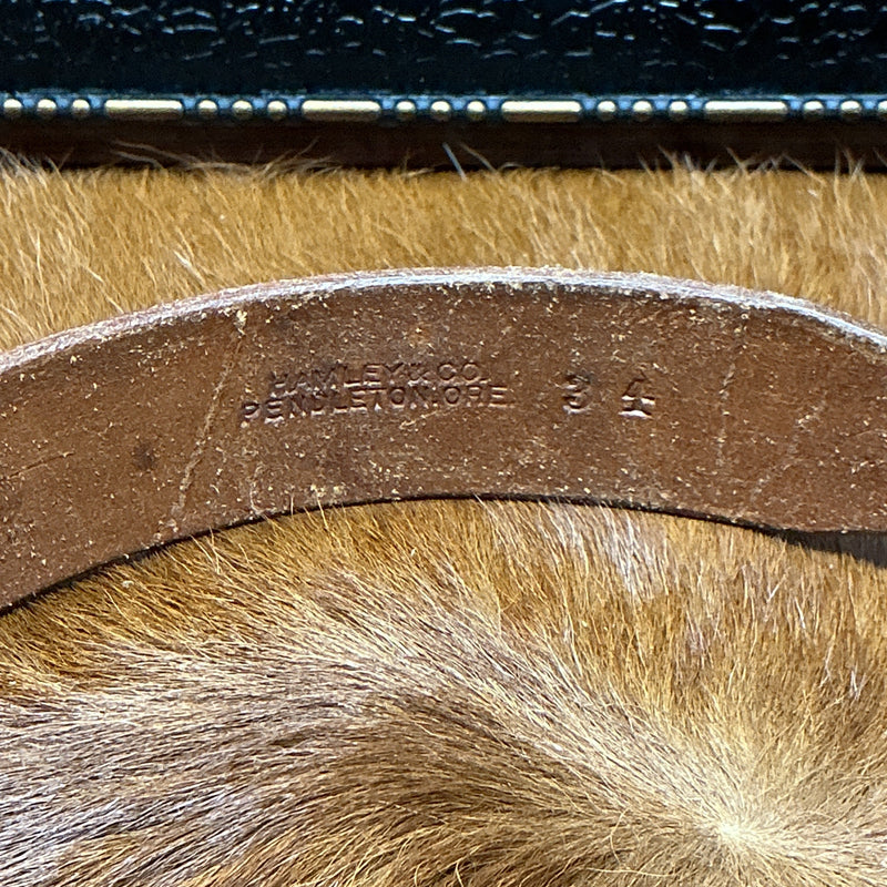 Vintage Hamley & Co. Belt w/Sterling Buckle Set