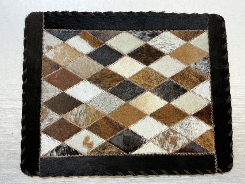 Cowhide Placemat - Diamond Pattern