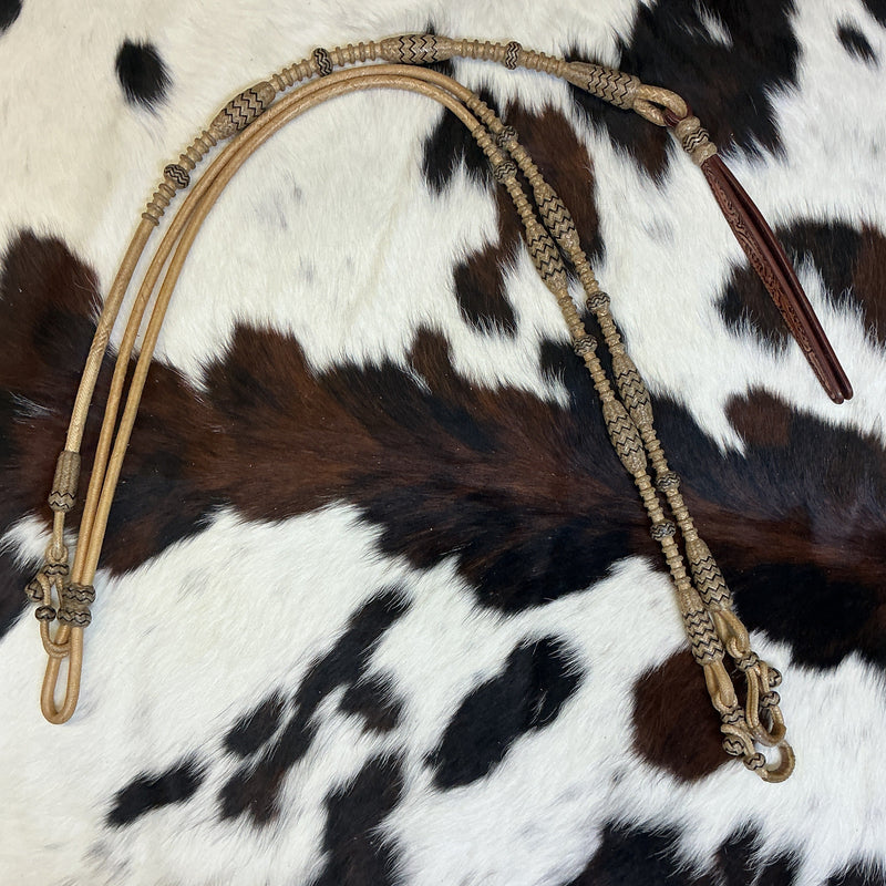 32 Plait California w/Accents Reins & Romal