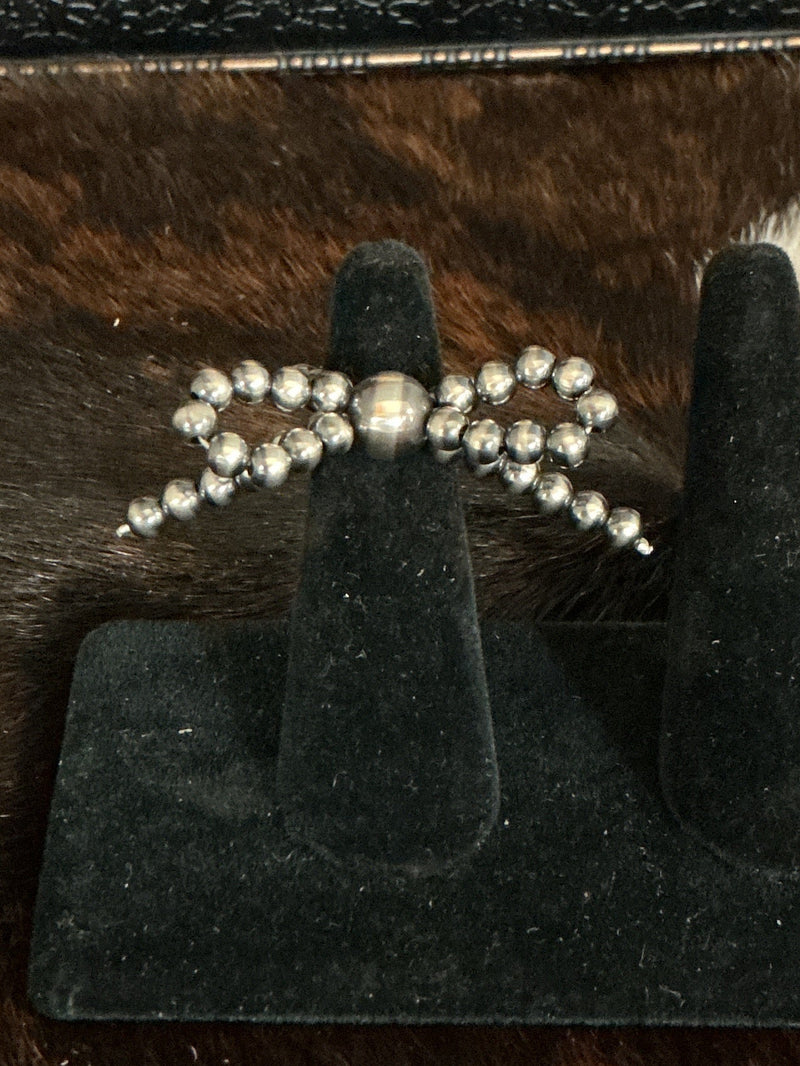 Navajo Pearl Bow Ring