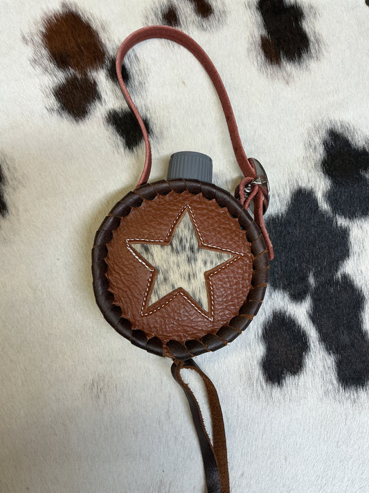 Leather Covered Mini Canteen