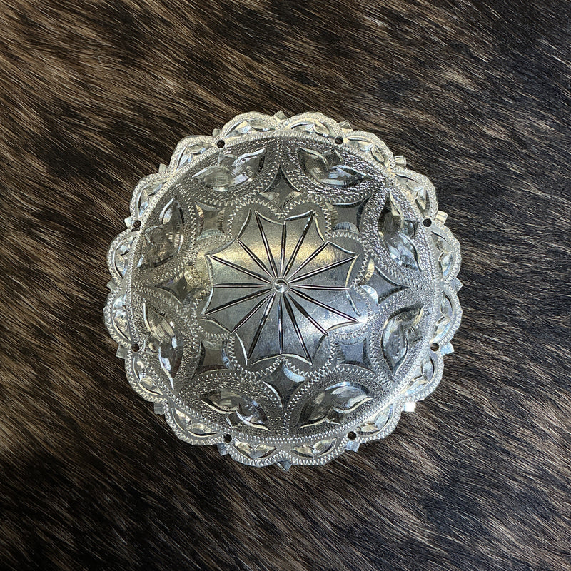 Sterling Silver 3" Cantle Concho
