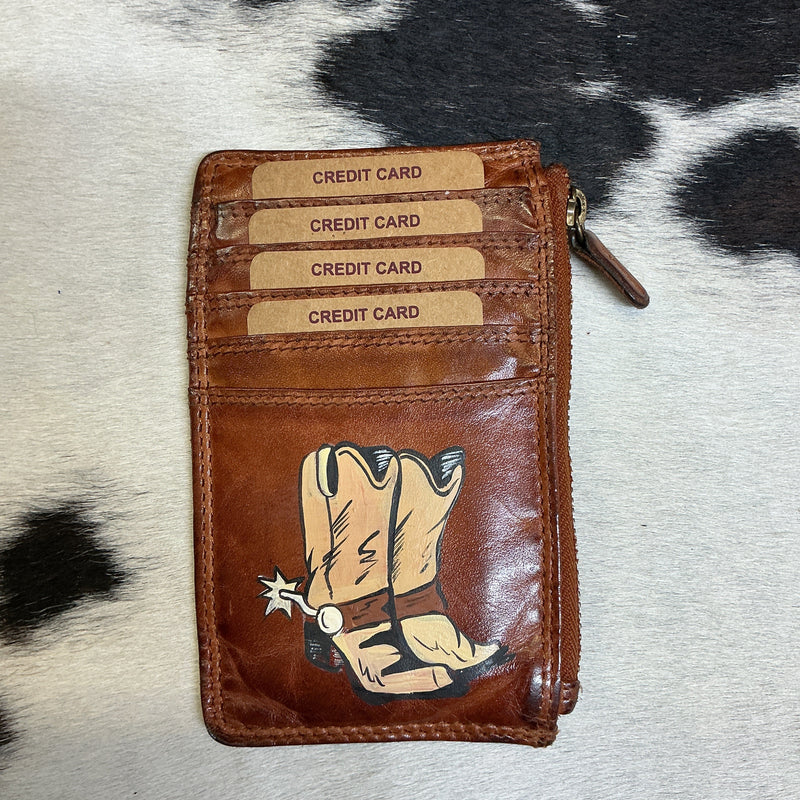 Hand Painted Card Wallets