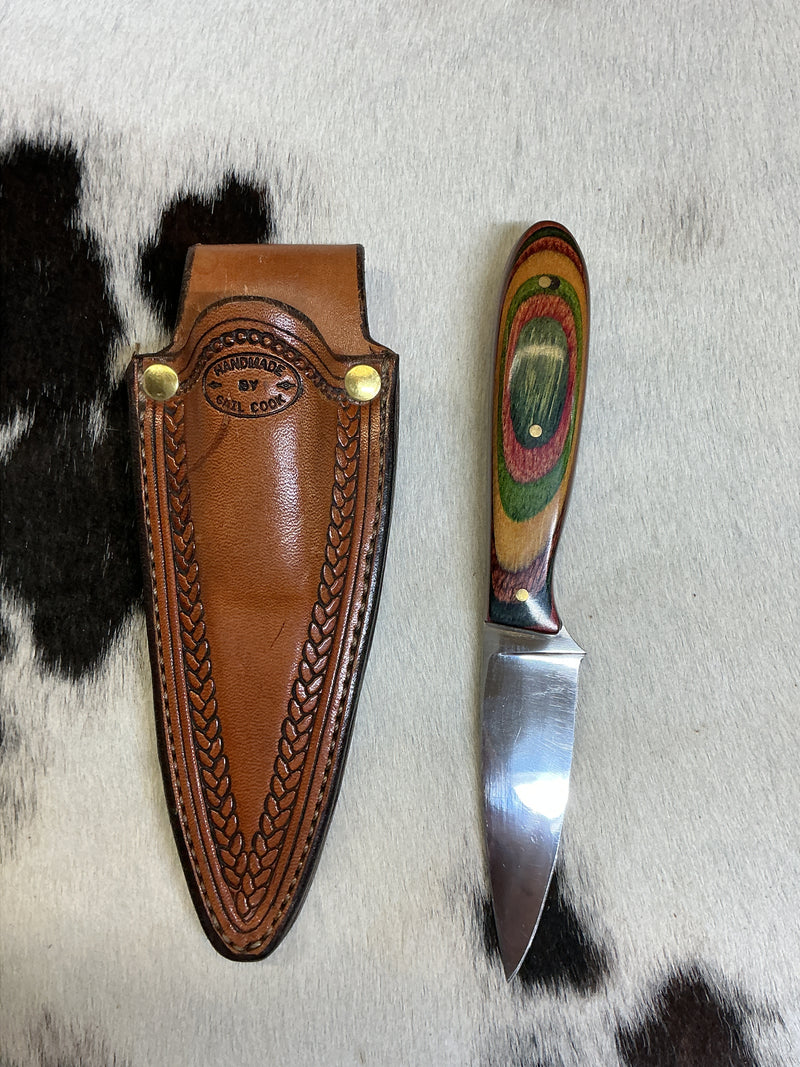 Gail Cook Fixed Blade Knife w/Sheath