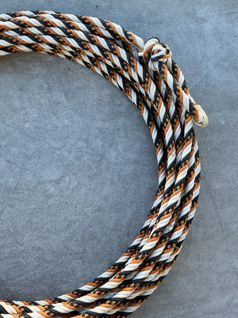 5/16" 60' Waxed Cotton - Yellow, Black & White