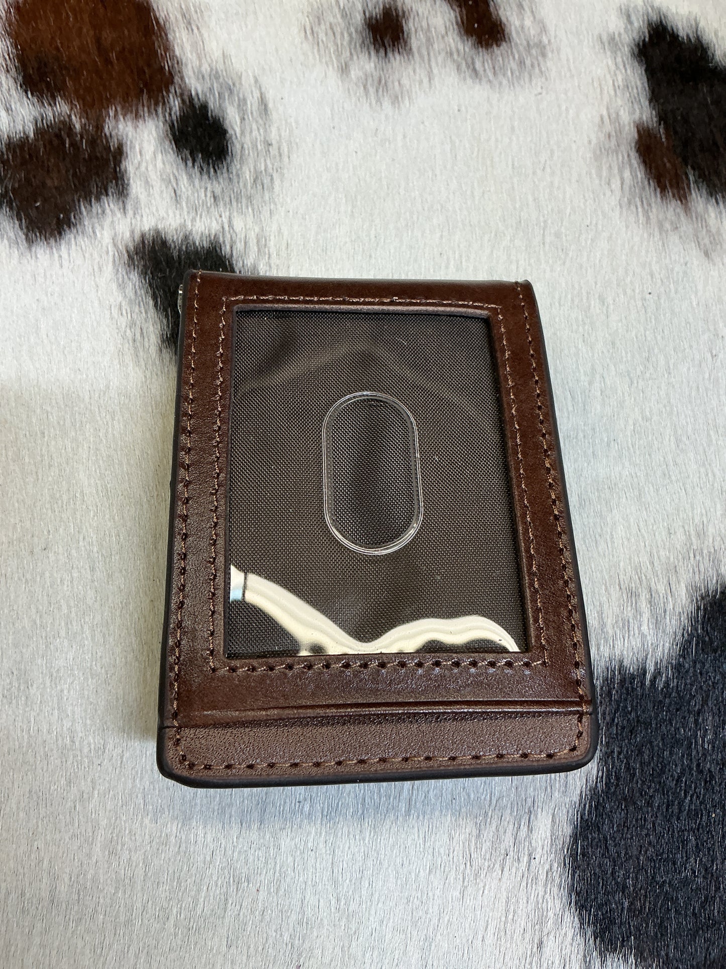Leather Wallet w/Money Clip