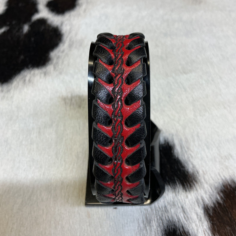 Leather Laced Bracelet