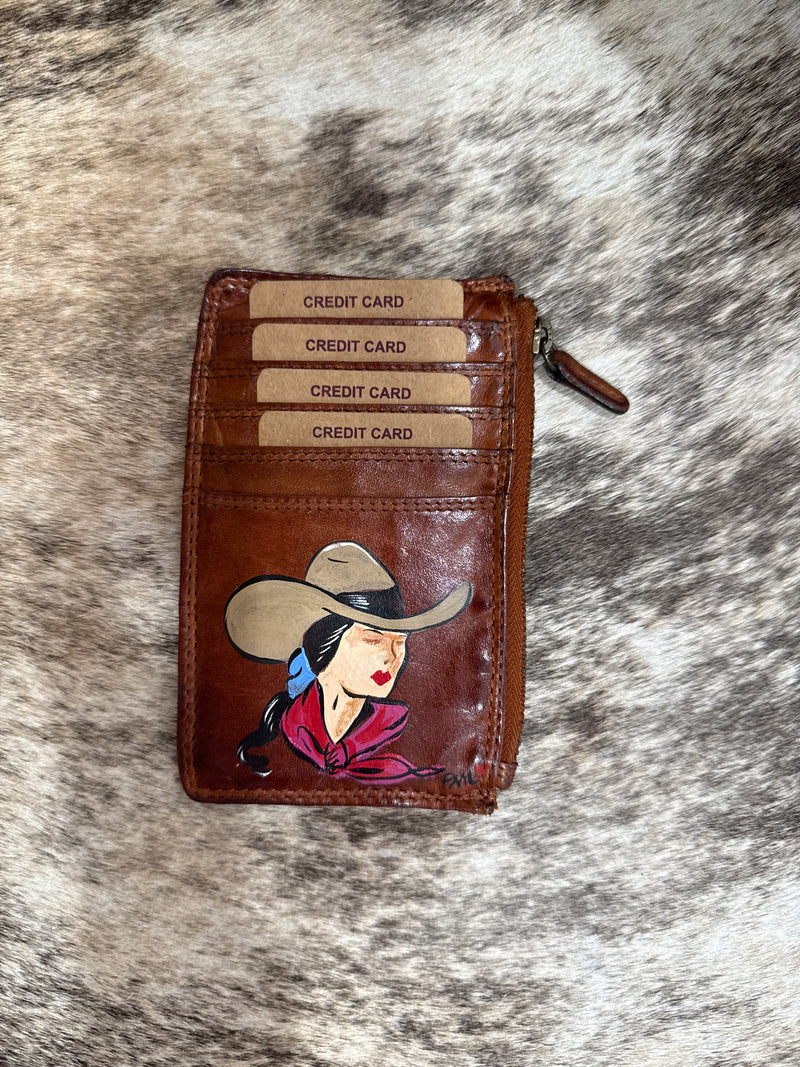 Hand Painted Card Wallets