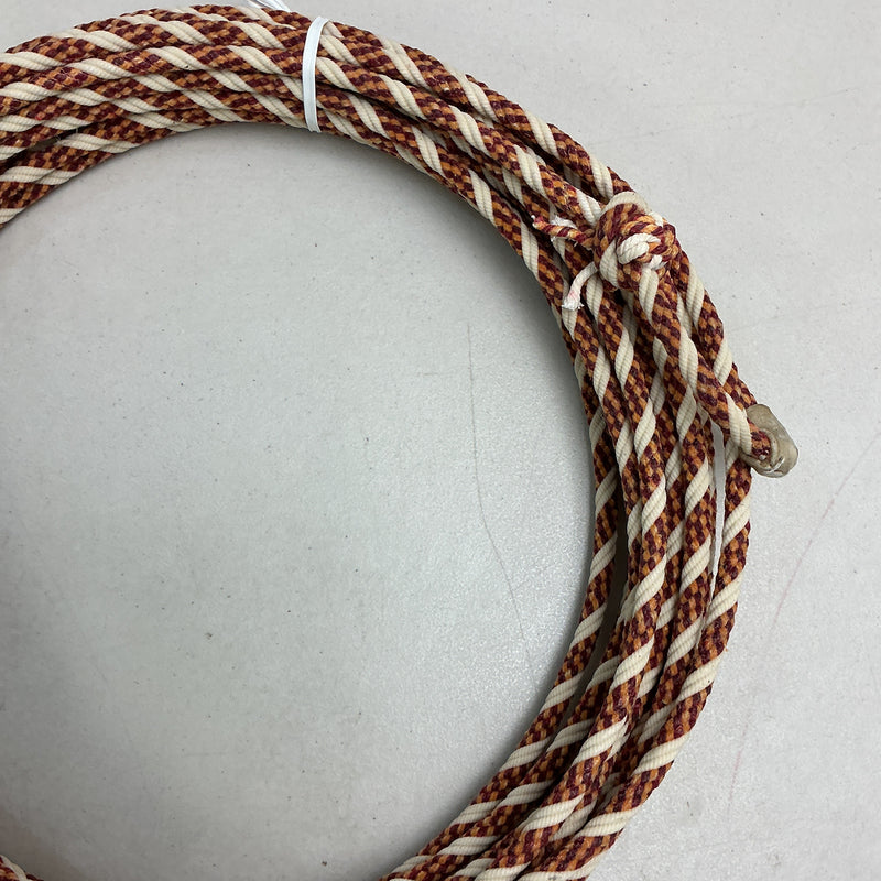 5/16" 60' Waxed Cotton - Red, Orange & White