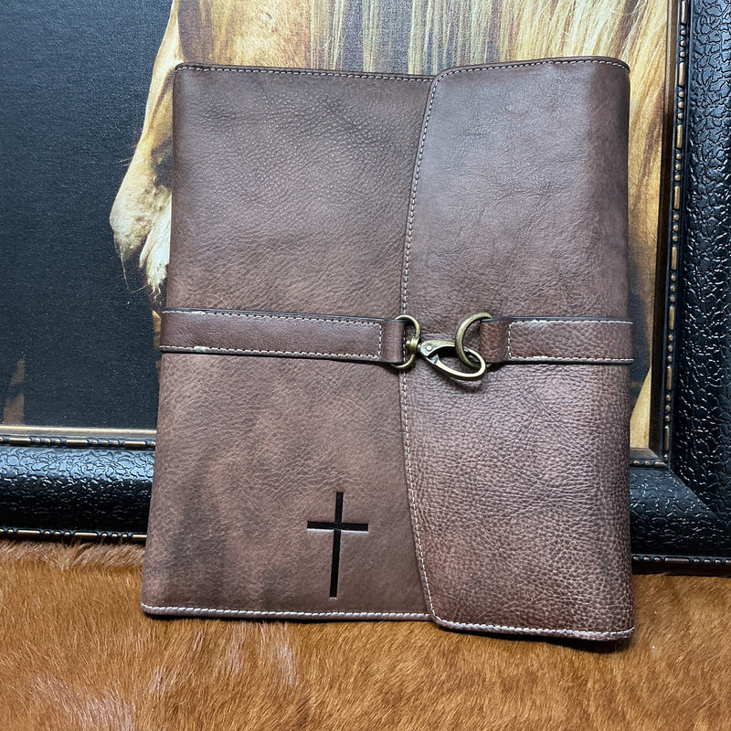 Leather Bible Cover w/Buckle