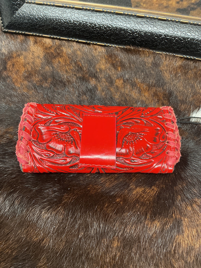 Floral Carved Eyeglass Case