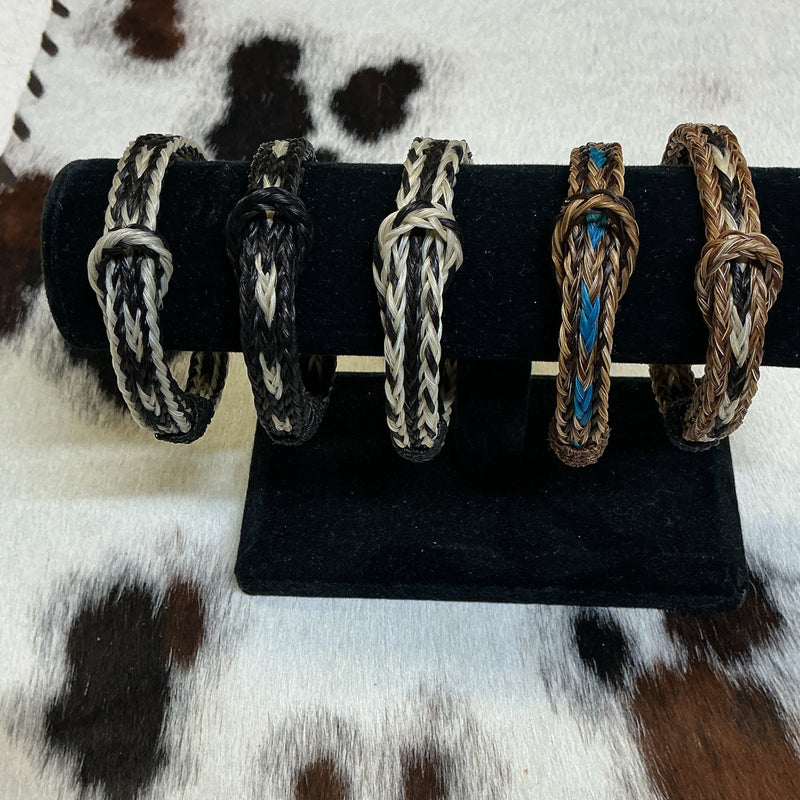 Adjustable Braided Horsehair Bracelet