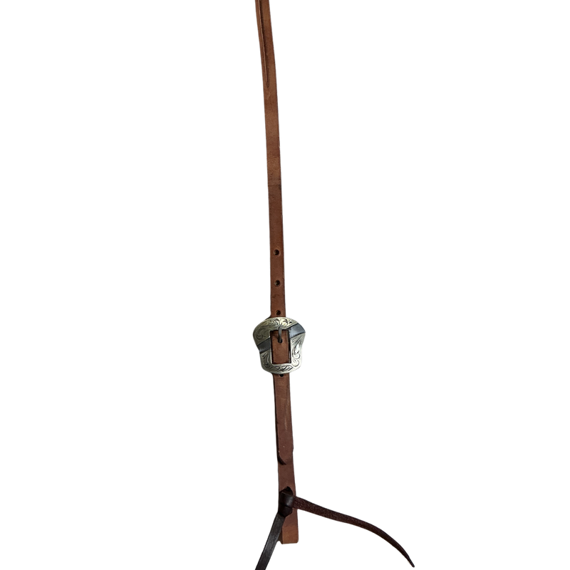 Split Ear Headstall-Harness Leather with Salinas Buckle Latigo Ties