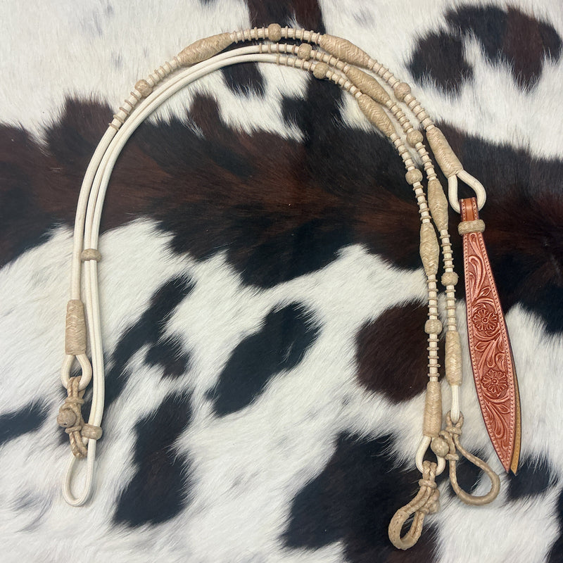 Braided Nylon California Reins & Romal