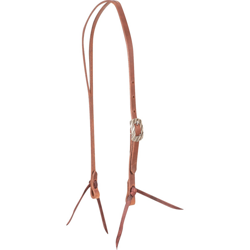 Split Ear Headstall-Harness Leather with Bandera Buckle Latigo Ties