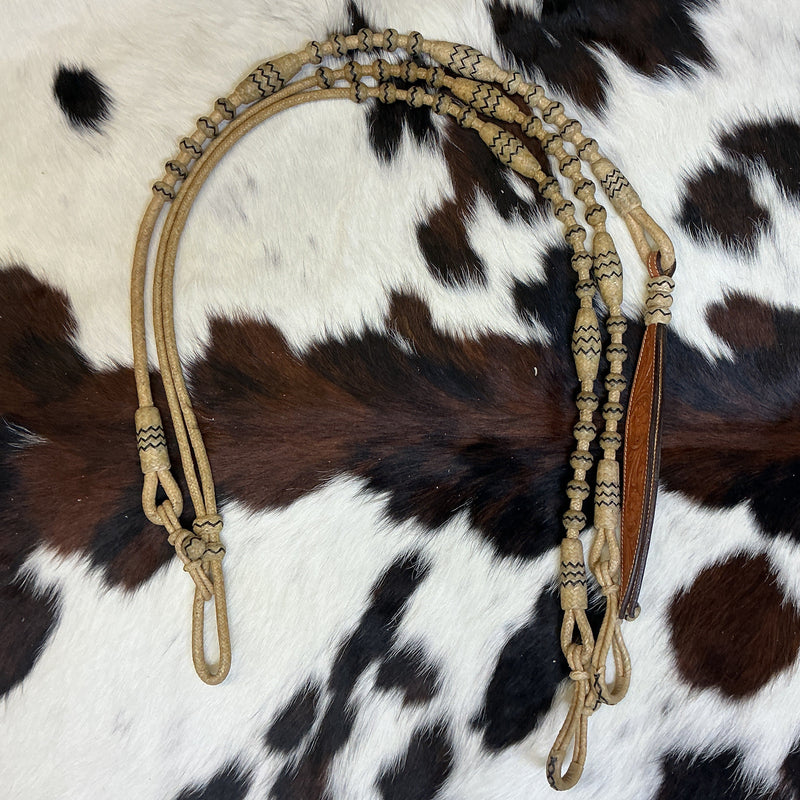 30 Plait Cowboy Oklahoma w/accents Reins & Romal