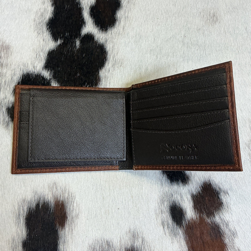 Ostrich Bi-Fold Wallet w/Passcase