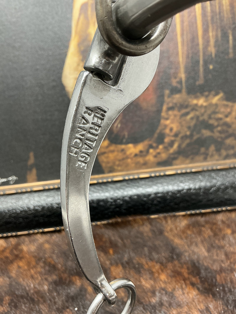 HR01 - Floral Trim Shanked Snaffle Bit