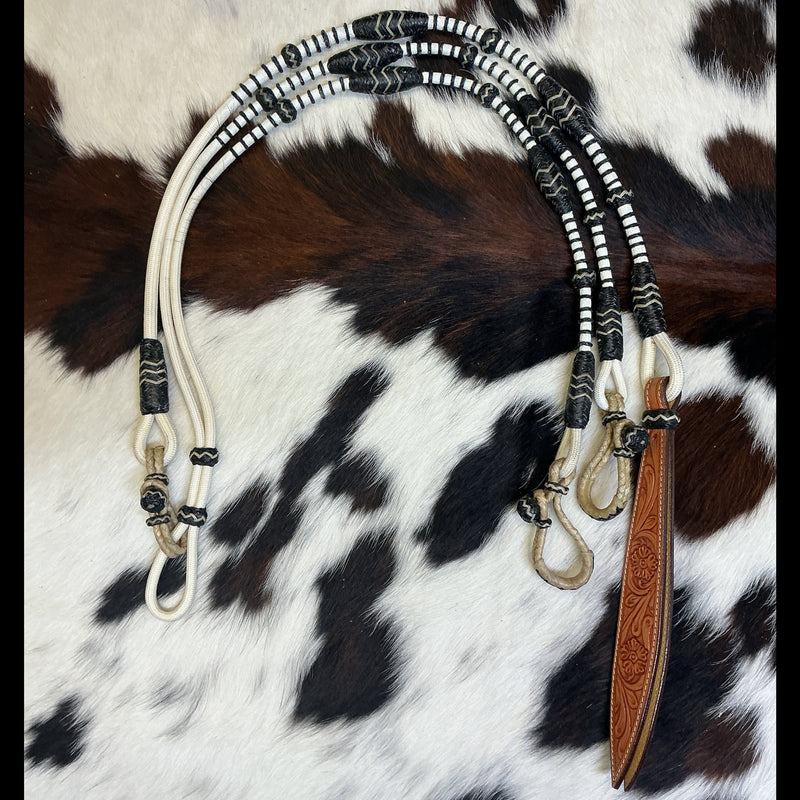 Braided Nylon Oklahoma Reins & Romal