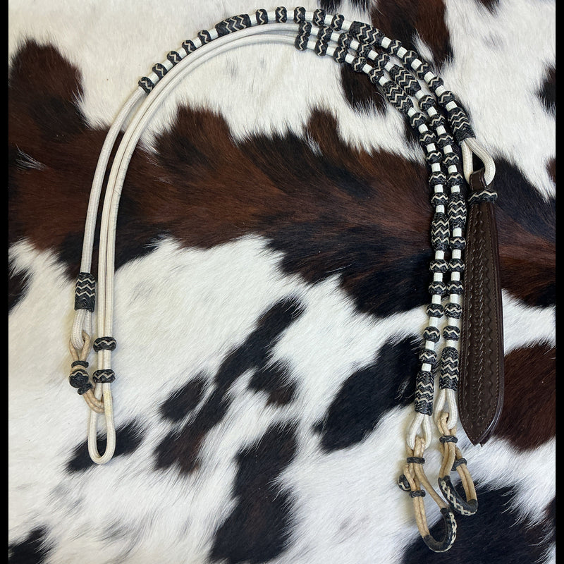 Braided Nylon Oklahoma Reins & Romal