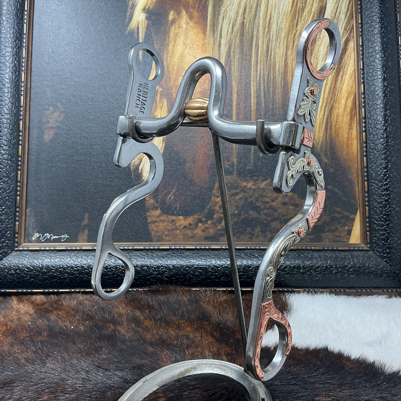 HR04- Ported Mouth Bit w/Copper Roller
