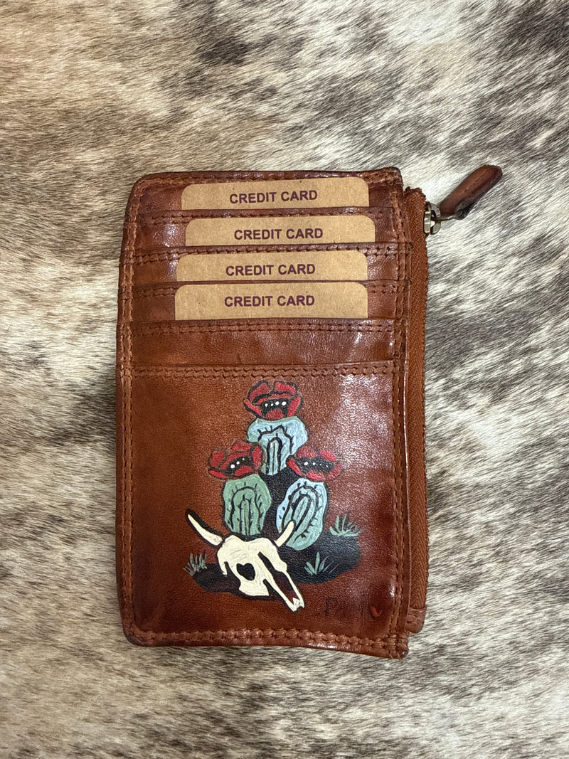 Hand Painted Card Wallets