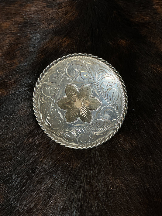 Fritch Bros. 2 3/4” Sterling Horn/Cantle Concho