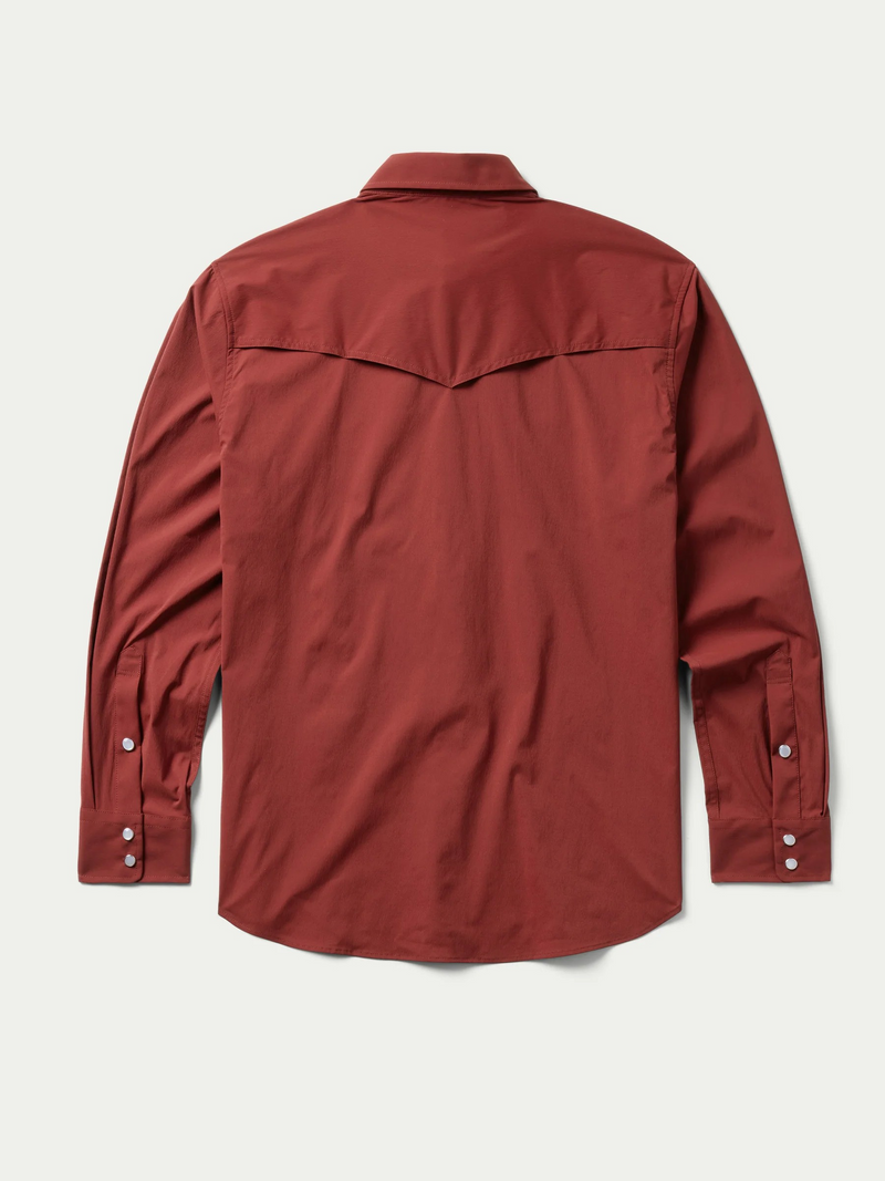 Ox Blood RangeTek Western Snap Shirt