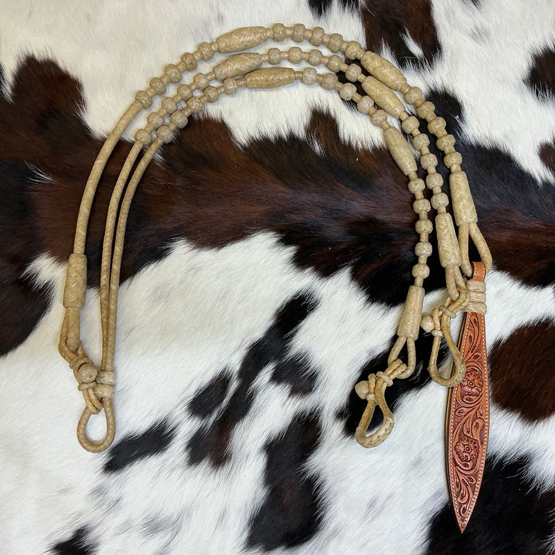 8 Plait Cowboy Reins & Romal