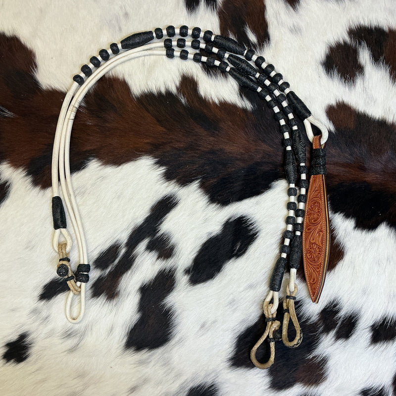 Braided Nylon Oklahoma Reins & Romal