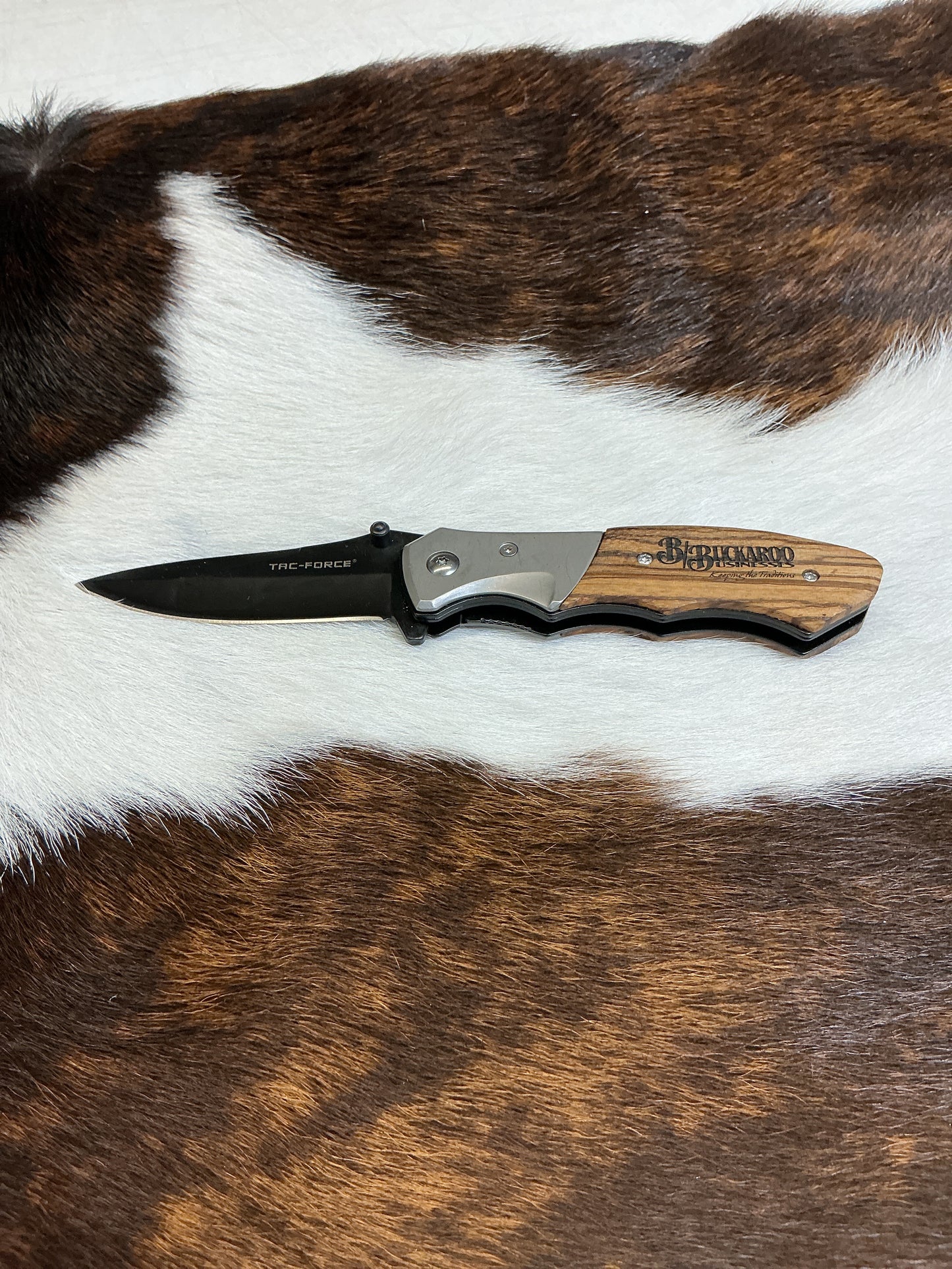 Single Blade Folding Knife - B/B Wood Handle