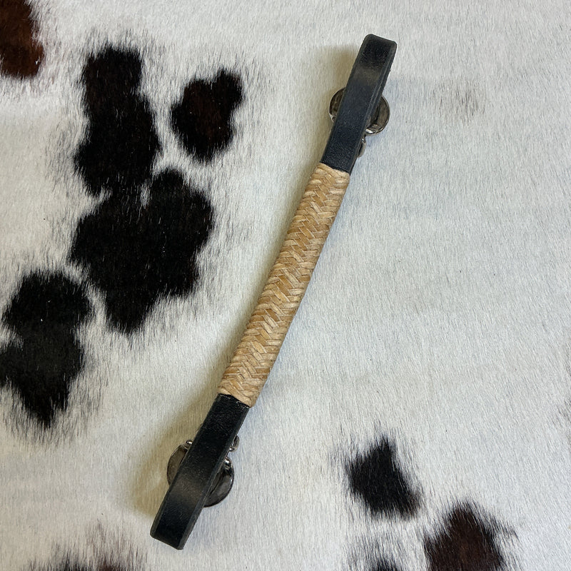 Black Double Buckle Curb w/Rawhide
