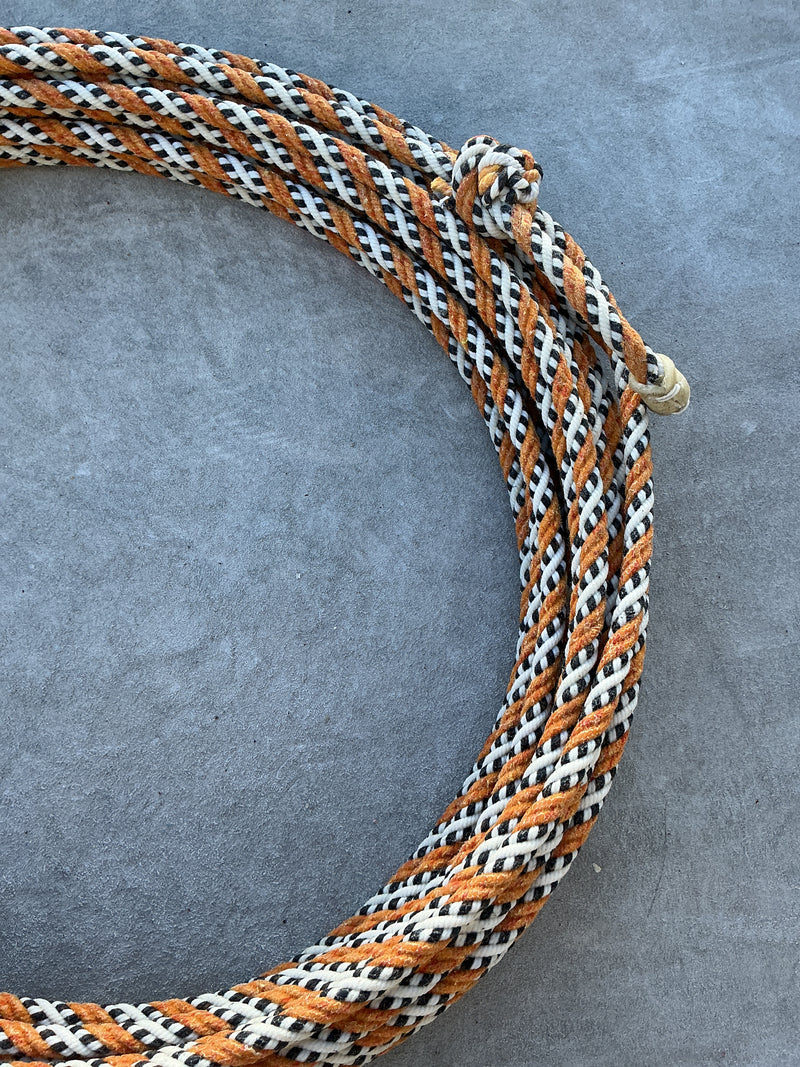 5/16" 60' Waxed Cotton - Yellow, Black & White