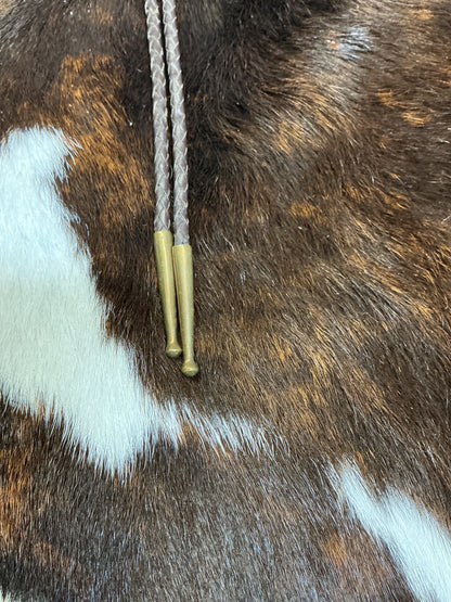 Vintage Bronze Longhorn Head Bolo Tie