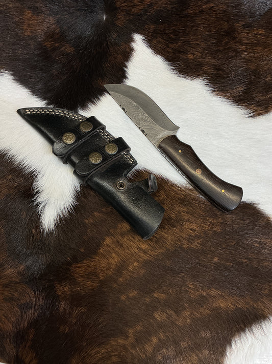 Large Fixed Blade Damascus Knife