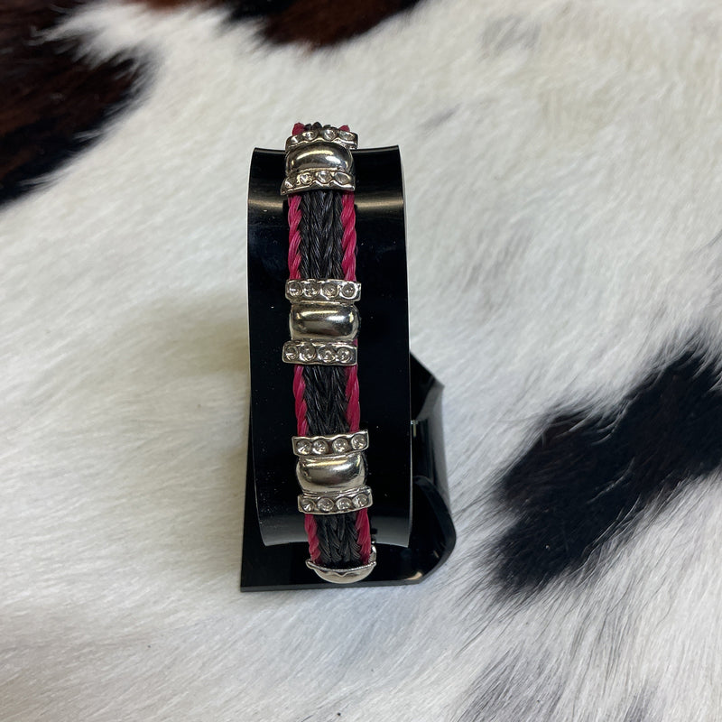 Braided Horsehair w/Conchos Bracelet
