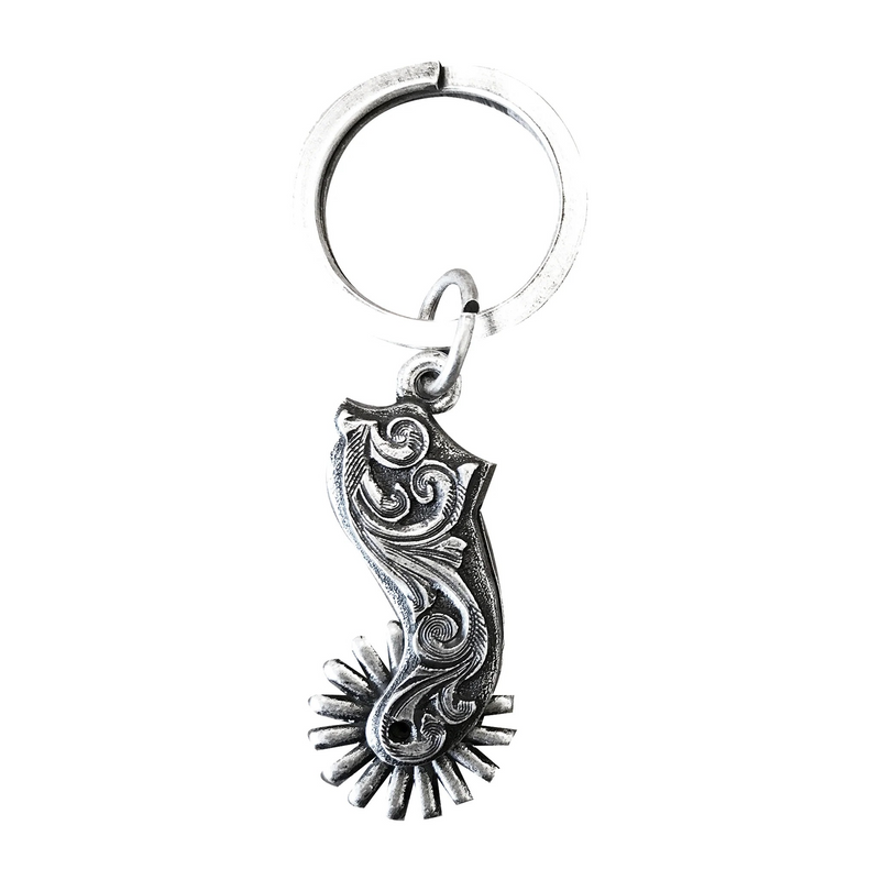 Scrolled Spur Keychain