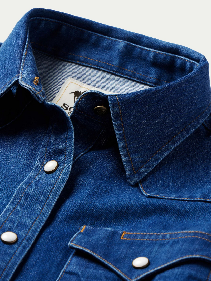 Women's Western Denim Pearl Snap