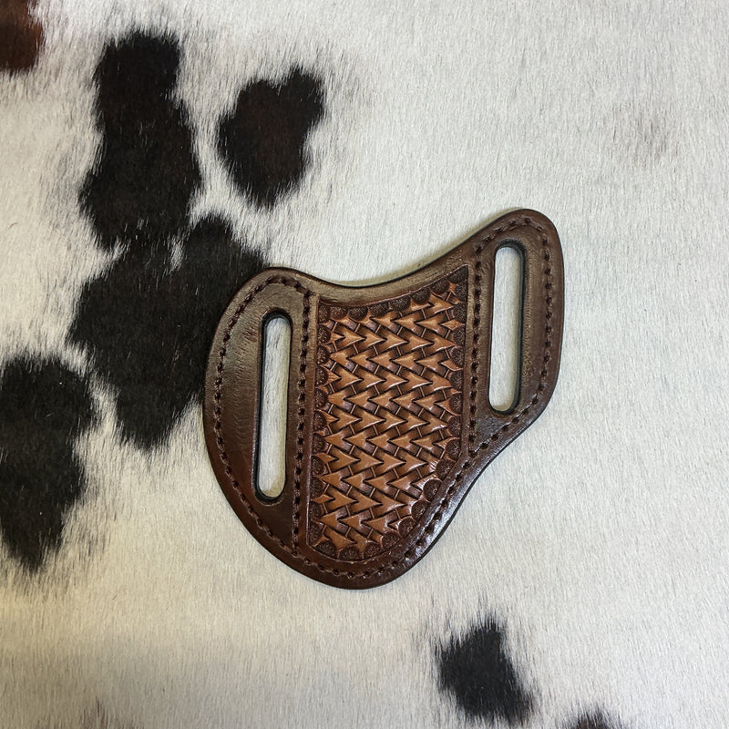 Pocket Knife Stamped Cross Draw Sheath