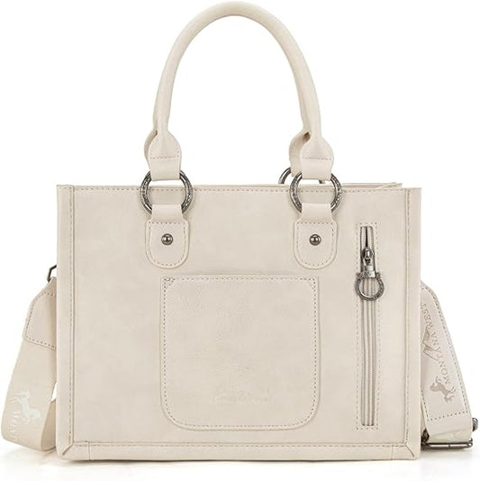 Montana West Tooled Concho Tote/Crossbody