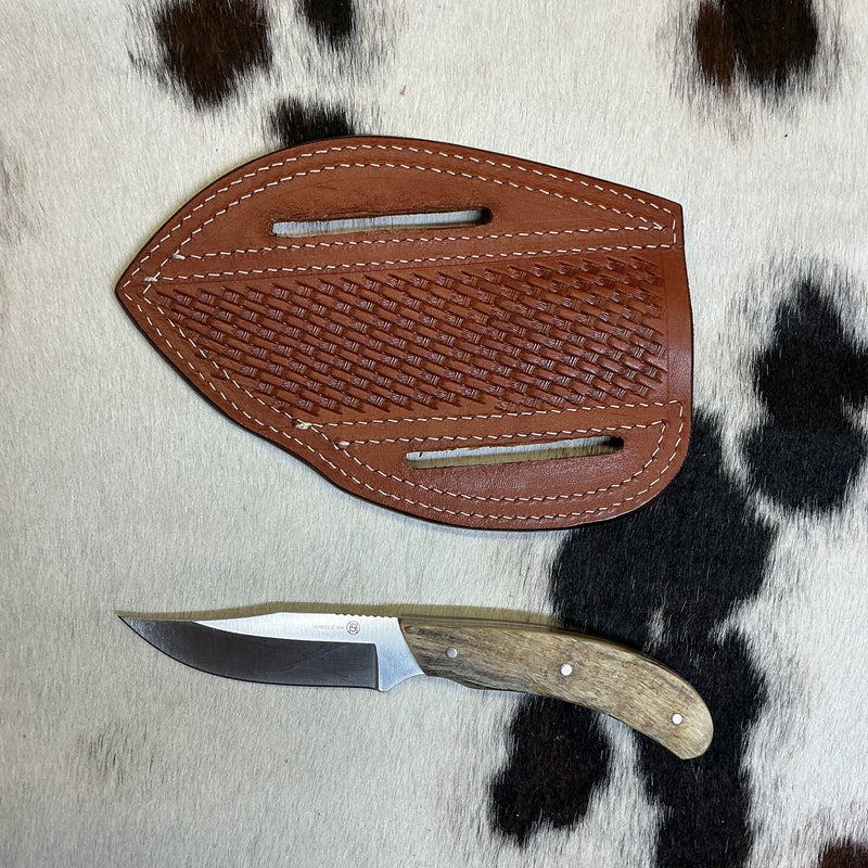 Fixed Blade Ram Horn Handle Knife