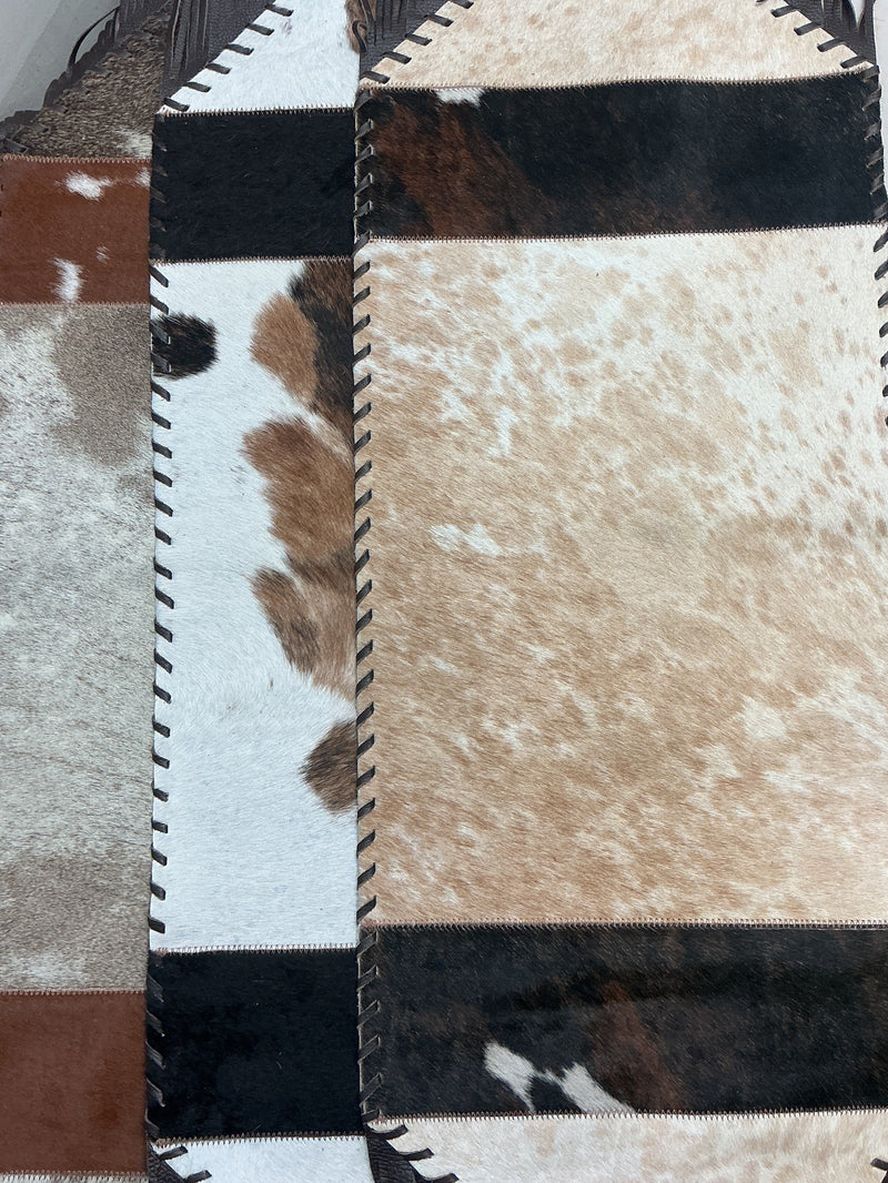 Cowhide Table Runner 14" x 4 1/2'