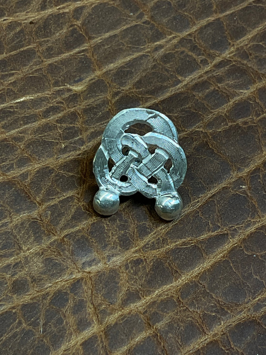 Sterling Silver 5/8" Alamar Knot Bolt Back Concho