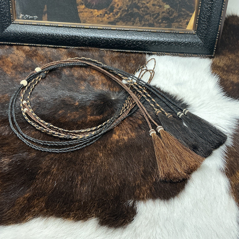 Braided Horsehair Over the Crown Stampede String