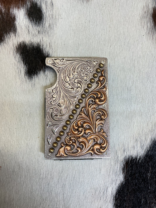 Carbon Fiber Smart Wallet w/Scroll Engraving