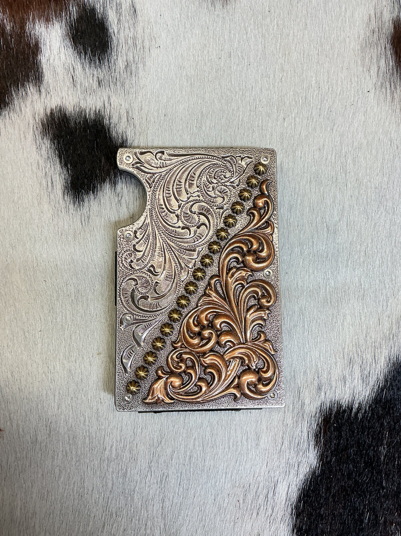 Carbon Fiber Smart Wallet w/Scroll Engraving