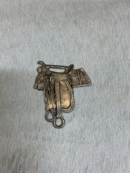 Vintage Sterling Saddle Fob