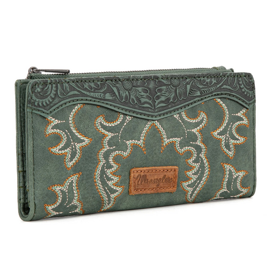 Wrangler Embroidered Bi-Fold Wallet